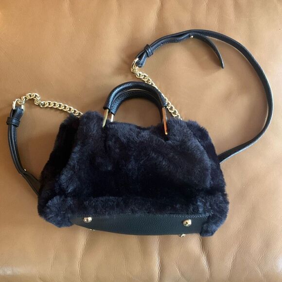 Vintage Isaac Mizrahi New York faux fur Crossbody/Handbag. Beautiful! 90s! - Picture 5 of 12